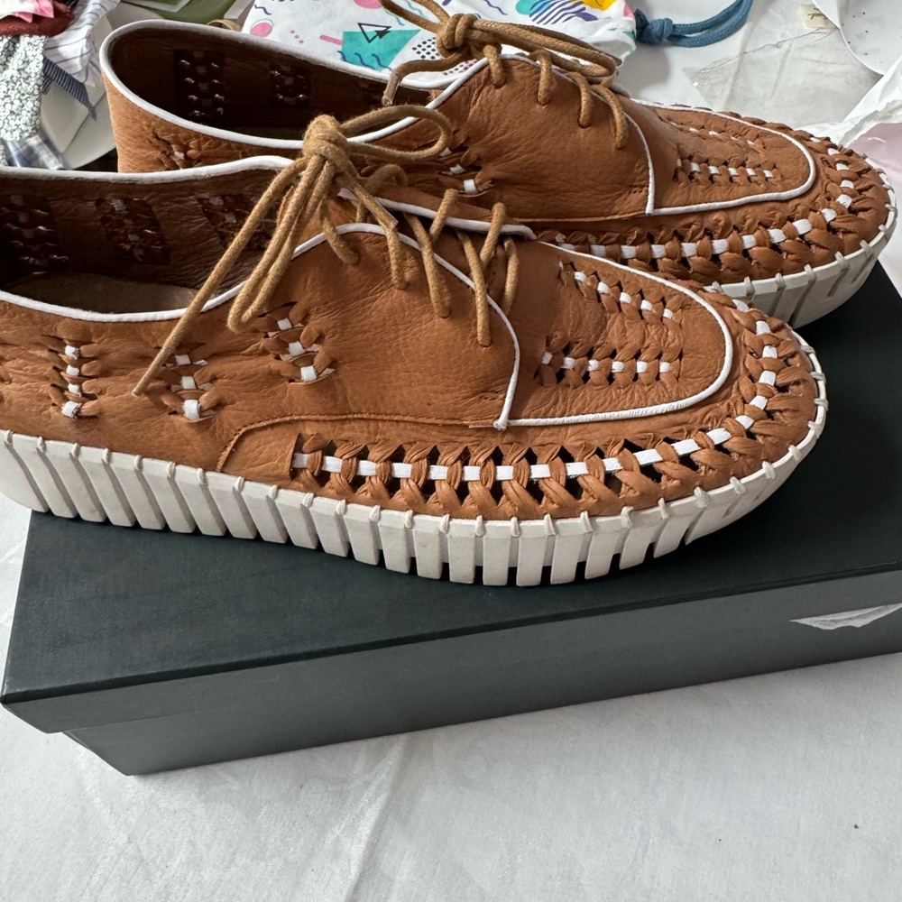Silent D Brodies Sneaker Tan White combo - Picture 4 of 9
